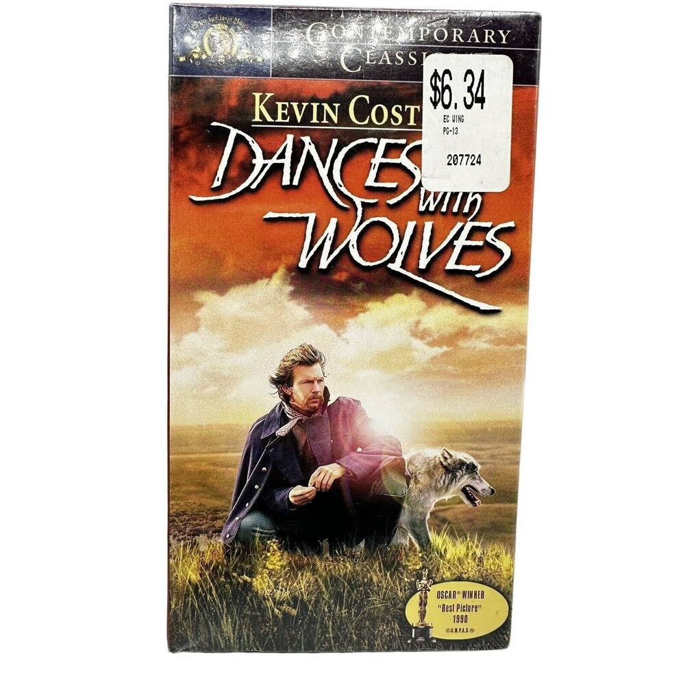 Dances with Wolves (VHS, 1999, Contemporary Classics) New Sealed Unopened MGM